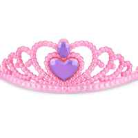 Рейнбоукорнс Fairycorrn Princess: Плюшена изненада, розова корона с лилаво сърце и розови крила със сребърен кант-CCBcS.jpeg
