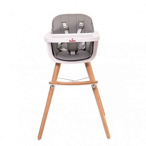 Столче за хранене Buba Carino 2в1, сиво-CEHfI.jpg