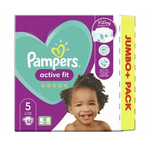 Памперси Pampers Active Fit 5, 11-16 кг 52 бр.