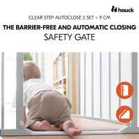 Предпазна преграда за бебе Hauck Clear Step Autoclose 2 + удължител 9 см, White-CO2Nb.jpeg