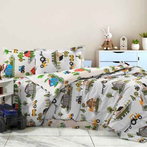 10бр. Детски спален комплект, Трактори