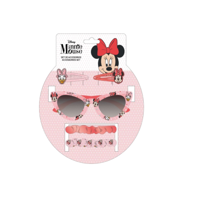 Детски слънчеви очила + 4 бр. аксесоара Sun city, Мини Маус