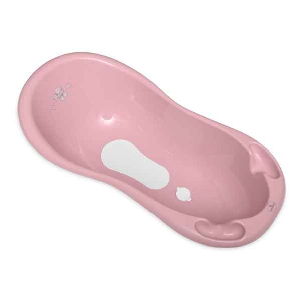 Бебешка нехлъзгаща вана 100см с оттичане Lorelli, Bear Dark Pink-Cds92.jpg