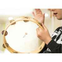 Детска дървена тамбурина Classic World Educational, с малки звънчета 25 см-CeZQ0.jpeg