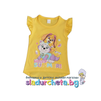 Детска тениска Светли, Пес Патрул жълта-Cjl9c.png