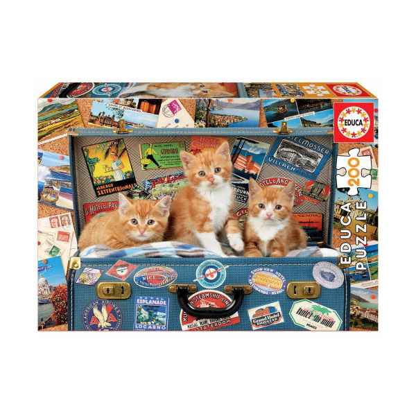 Пъзел Educa, Котенца на път, 200 части-CvN7o.jpeg