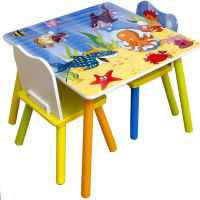 Детска маса с два стола Ginger Home, морски животни-D2HwT.jpeg