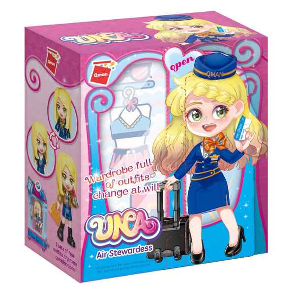 Конструктор Qman, Уна, Стюардеса, 64 части-D8WoV.jpeg