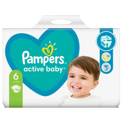 Памперси Pampers Active Baby 6, 13-18 кг 96 бр.