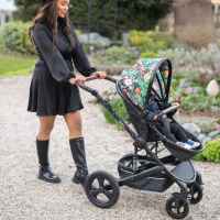Комбинирана бебешка количка 2в1 Lorelli Boston, Tropical Flowers-DPcZE.jpeg