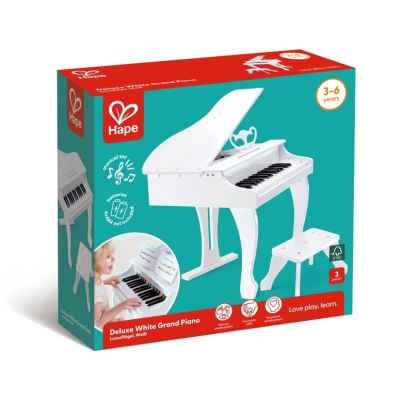 Голямо пиано Hape Делукс, Бяло
