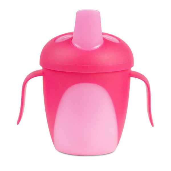 Нетечаща чаша с твърд накрайник и капаче Canpol Tropical Bird 9м+ 240 мл, розова-DY7ha.jpg