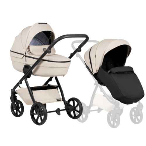 Комбинирана бебешка количка 2в1 Tutis Uno6+ Leather, Latte