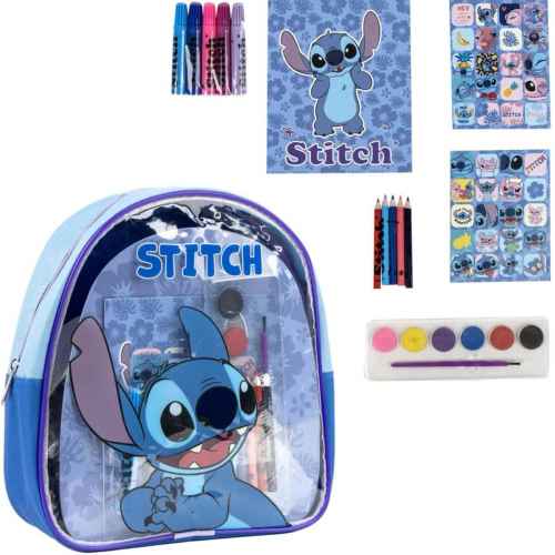 Детска раница с комплект за рисуване Cerda, Stitch