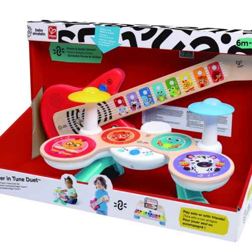 Комплект сензорни инструменти Hape, Baby Einstein, Китара и барабани