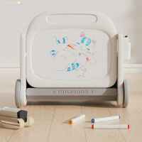 Детски подвижен органайзер с дъска за рисуване Feelkids, Сива кола-E52qZ.jpeg