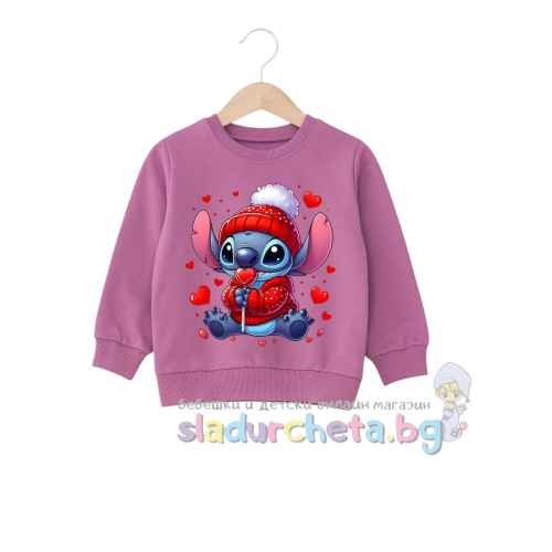 Детска блуза Sevtex, лилава