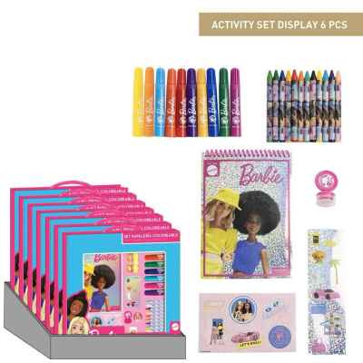 Комплект за рисуване с маркери и тефтер Cerda, Barbie