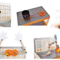 Игрален комплект Hape, Дървена работна маса, Млад изобретател, 79 части-EInDK.jpeg