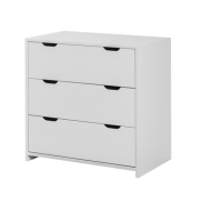 Детска стая Baby Moon - кошара, скрин, шкаф за повиване + матрак, бял-EST77.png