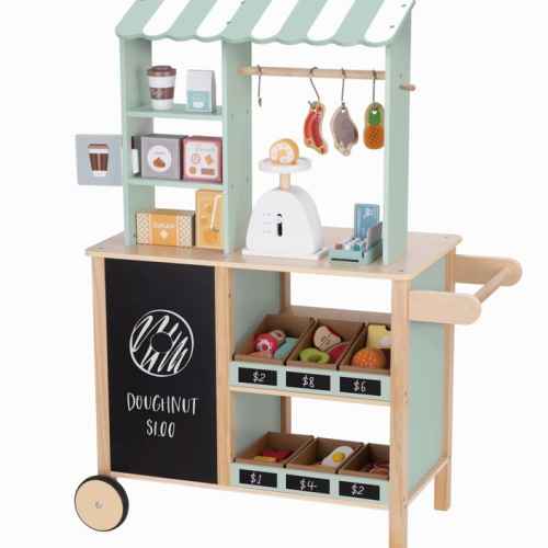 Дървен магазин Tooky Toy, с аксесоари