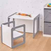Детска маса и стола 3 в 1 Ginger Home Монтесори, дървена бяло и сиво-EYepF.jpeg