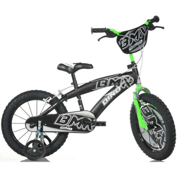 Детски велосипед Dino Bikes BMX 16, black/green-Ek1of.jpeg
