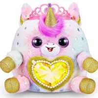 Рейнбоукорнс Fairycorrn Princess: Плюшена изненада, розова корона с лилаво сърце и розови крила със сребърен кант-EtFDd.jpeg