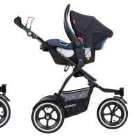 Бебешка количка Phil & Teds Sport V5 за едно или породени деца, Синя-F6SUf.jpg
