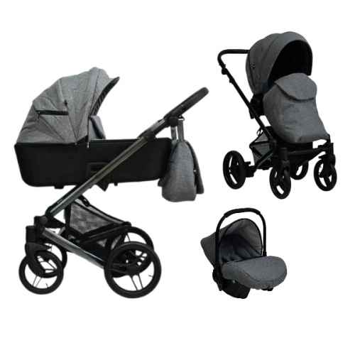 Комбинирана бебешка количка 3в1 Tutek BLIMO 550/23 Chrome