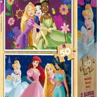 Дървен пъзел Educa, Дисни принцеси 19672, 2 х 25 части-FGkMM.jpeg