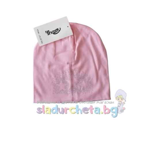Детска шапка Be Snazzy, Розова на звезди