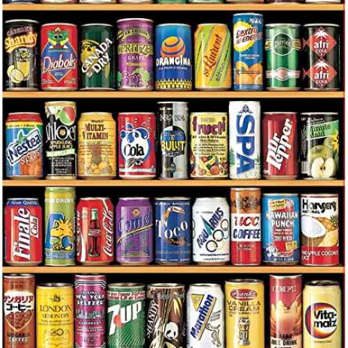 Пъзел Educa, Колекция от кенчета Миниатюра, 1000 части