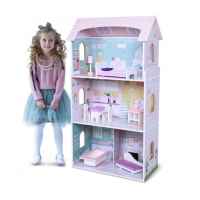 Дървена къща за кукли Moni Toys Anna-FZFb8.jpg