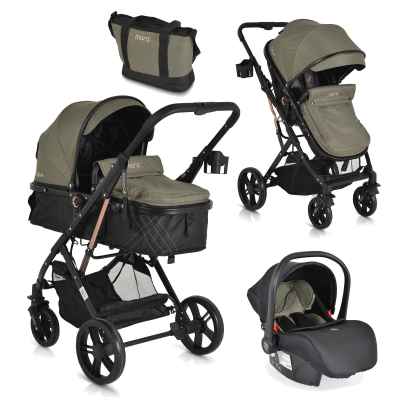 Комбинирана бебешка количка 4в1 Moni Rafaello, зелен