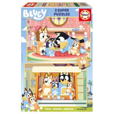 Пъзел Educa, Bluey, 2 х 16 части