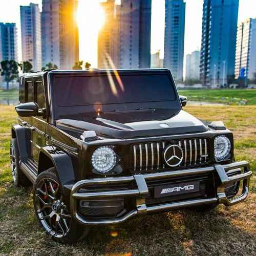 Акумулаторен джип JJ Mercedes G63 AMG 4x4, черен металик