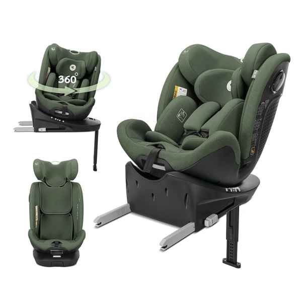 Столче за кола Lorelli Perseus i-Size ISOFIX Support Leg 360, Green-FrElk.jpeg