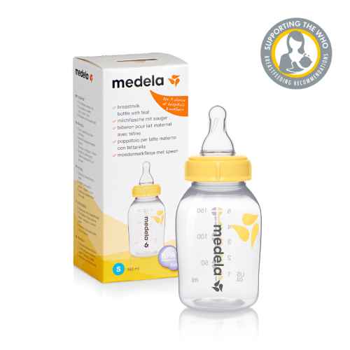 Шише Medela с биберон S (slow flow), 150мл