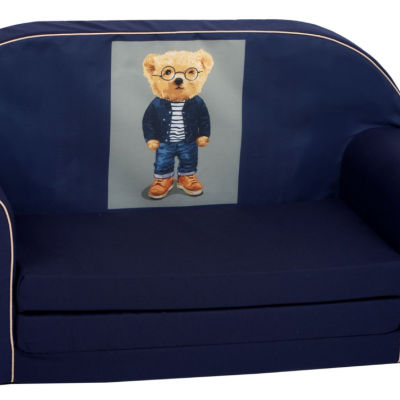 Детски двоен диван Delta Trade, Мечо син