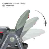 Столче за хранене Lorelli, Party, Green leather-GBMfF.jpeg