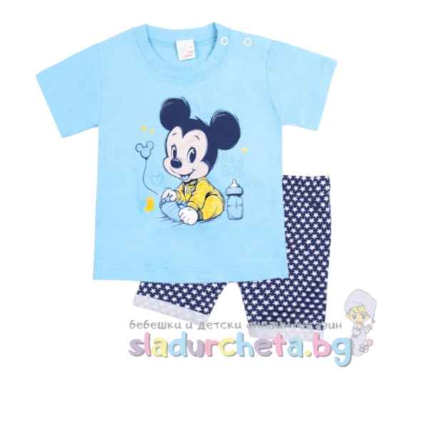 Комплект от 2 части Светли - тениска и къс потур-GT0JO.jpeg