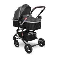 Комбинирана бебешка количка Lorelli Alba Premium, Steel Grey-GcRFB.jpg