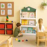 Дървена етажерка Ginger Home, Къщичка 3 рафта-GdOrw.jpeg