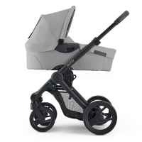 Бебешка количка 2в1 Mutsy EVO Pebble Grey, пакет от черно шаси със седалка + кош за новородено-Gfa6k.jpeg