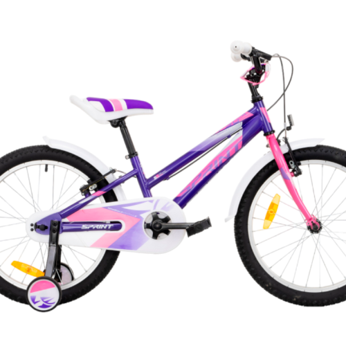 Детски велосипед Sprint Calypso 20, виолетово с розово и бяло