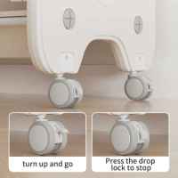 Подвижен пластмасов органайзер за детски играчки Feelkids, бял-GiOGK.jpeg