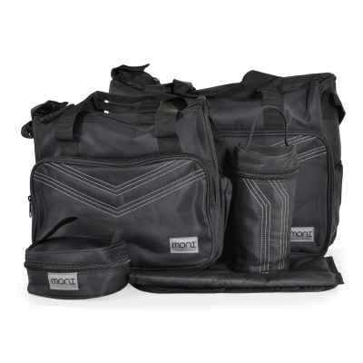 Комплект чанти за аксесоари Moni Stella, черен