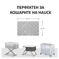 Чаршаф с ластик Hauck Bed Me 80x50 см, Grey-H3vfC.jpg