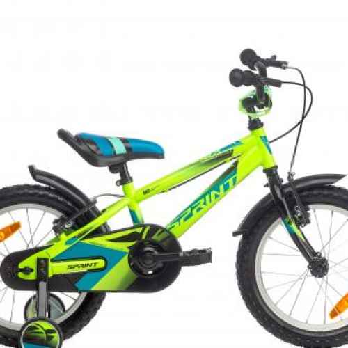 Детски велосипед Sprint Robix 16, неоново зелен